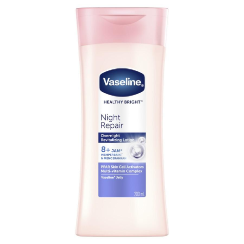 【Vaseline 凡士林】身體潤膚乳液-夜間亮白(200ml)【8847】