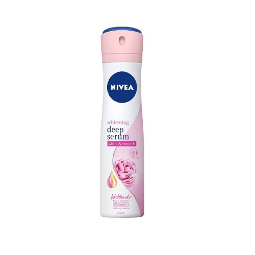 【NIVEA 妮維雅】止汗爽身噴霧精華植萃-北海道玫瑰(150ml)【4005900649478】