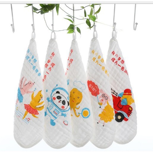 台灣現貨 30*30無敵可愛高密精梳六層純棉紗布巾🔥五條一組🌈紗布手帕💥紗布毛巾🌈六層紗-細節圖3