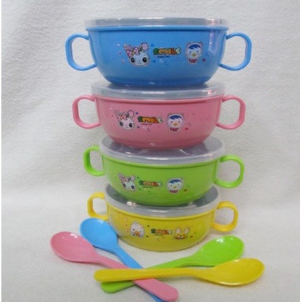 台灣現貨 304兒童不銹鋼碗 幼稚園雙耳碗 寶寶防摔隔熱碗 三色碗 保溫碗 不鏽鋼碗3件組-細節圖2