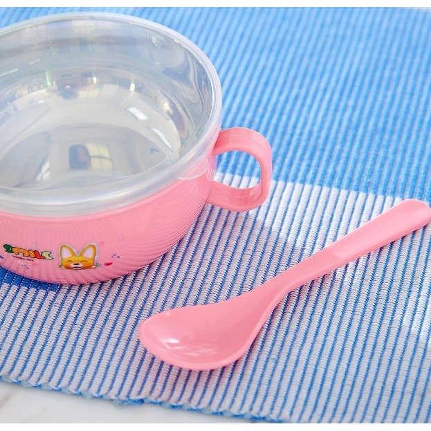 台灣現貨 304兒童不銹鋼碗 幼稚園雙耳碗 寶寶防摔隔熱碗 三色碗 保溫碗 不鏽鋼碗3件組-細節圖8