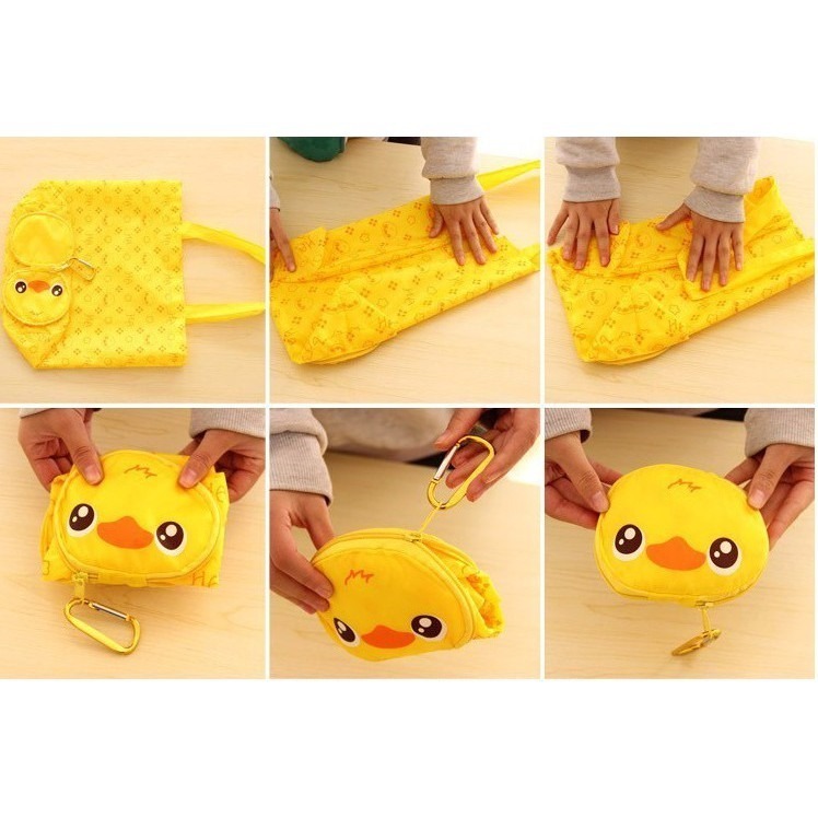 ☑台灣現貨 敲可愛收納動物購物袋 折疊購物袋 環保收納袋-細節圖8