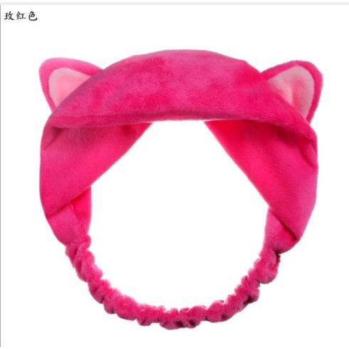 台灣現貨新款韓版 髮帶 貓髮帶 超萌貓咪洗臉 貓耳朵 貓髮箍 貓奴必備 兔耳髮箍-細節圖2