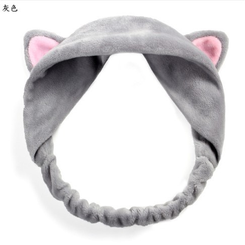 台灣現貨新款韓版 髮帶 貓髮帶 超萌貓咪洗臉 貓耳朵 貓髮箍 貓奴必備 兔耳髮箍-細節圖7