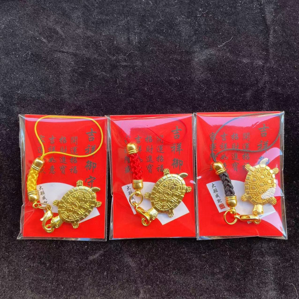 台灣現貨  新款淺草吉祥御守咬錢金龜吊飾 祈福禮品 小金龜御守-細節圖2