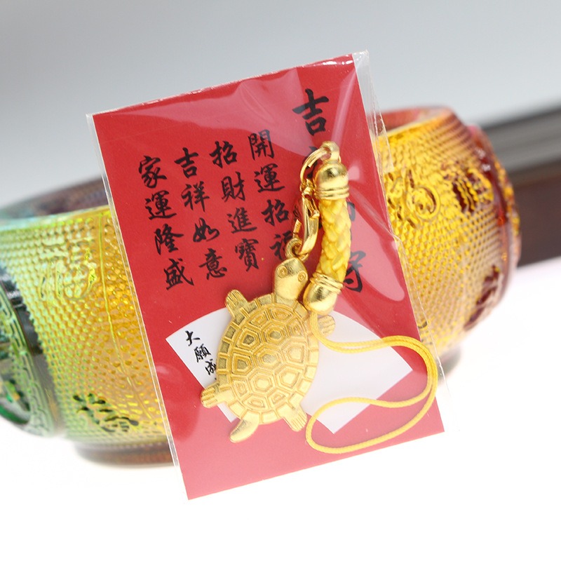台灣現貨  新款淺草吉祥御守咬錢金龜吊飾 祈福禮品 小金龜御守-細節圖3