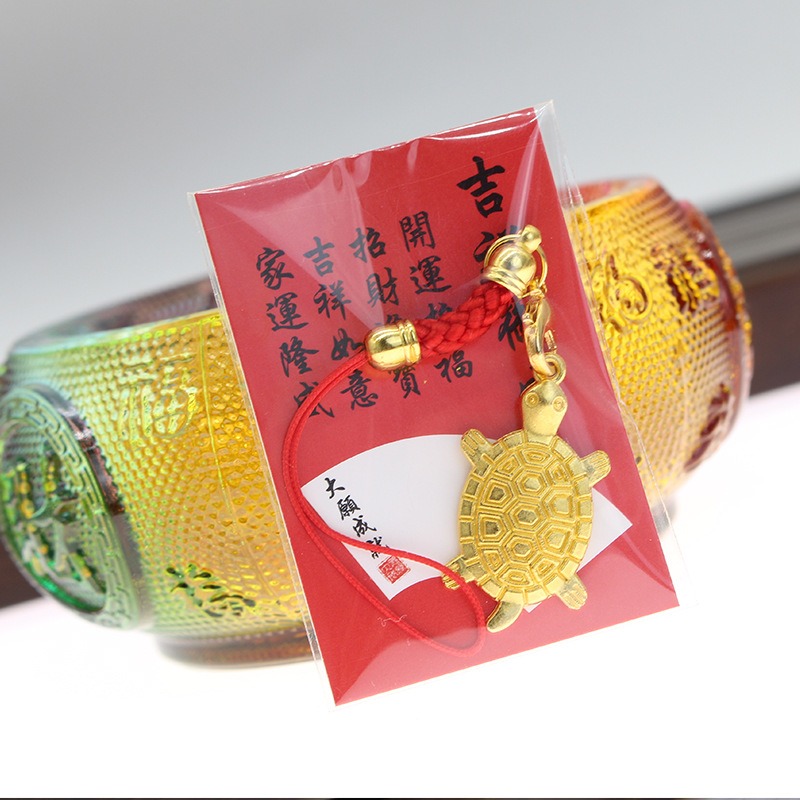 台灣現貨  新款淺草吉祥御守咬錢金龜吊飾 祈福禮品 小金龜御守-規格圖5