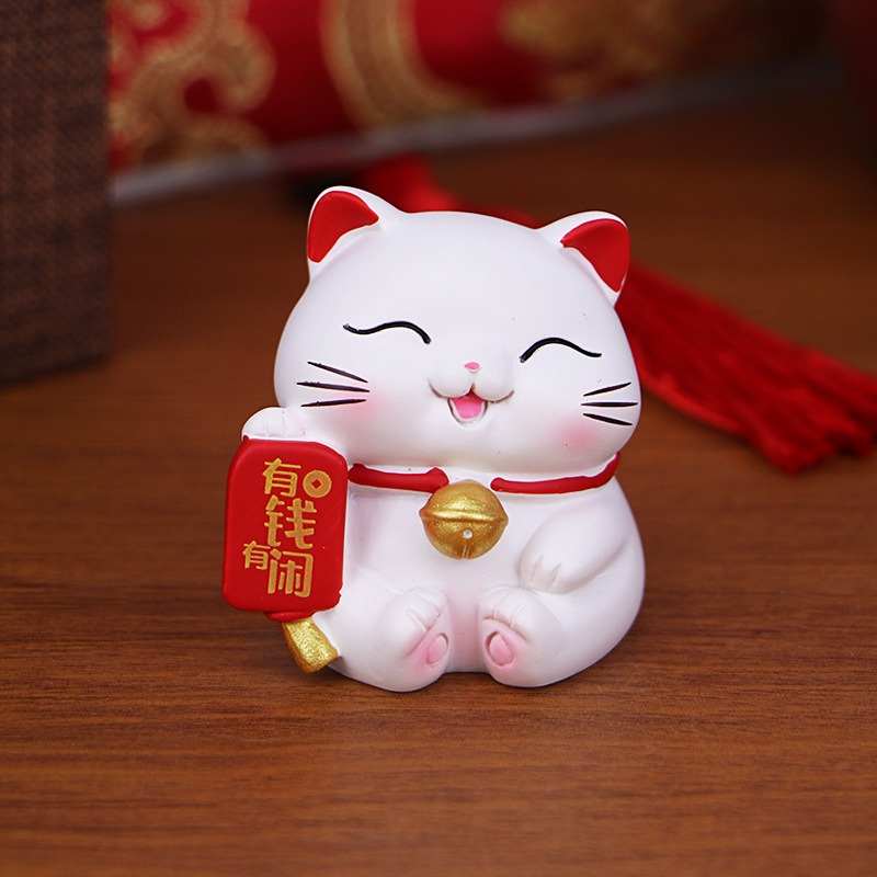 台灣現貨  可愛迷你招財貓擺件 禮品擺飾 送禮招財-細節圖2