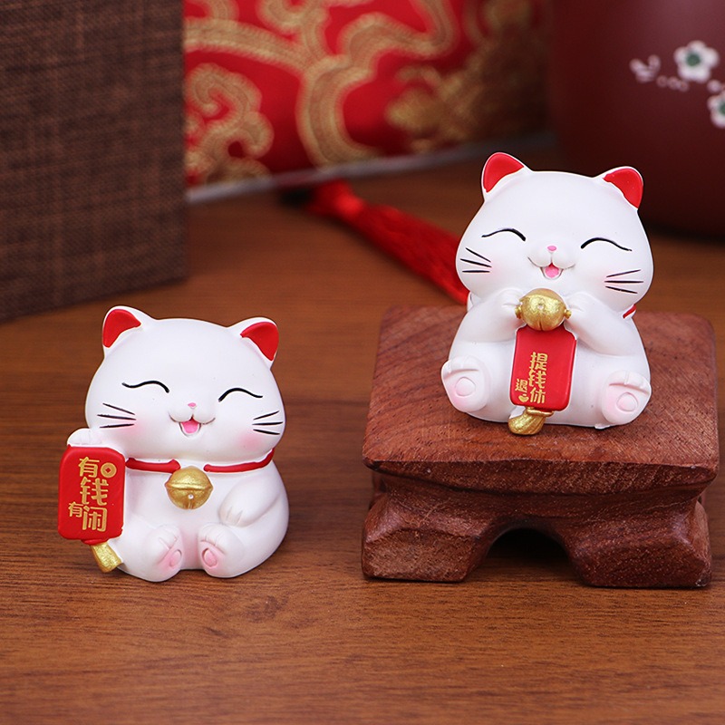 台灣現貨  可愛迷你招財貓擺件 禮品擺飾 送禮招財-細節圖3