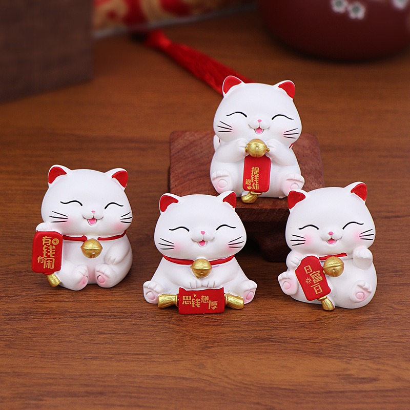 台灣現貨  可愛迷你招財貓擺件 禮品擺飾 送禮招財-細節圖8