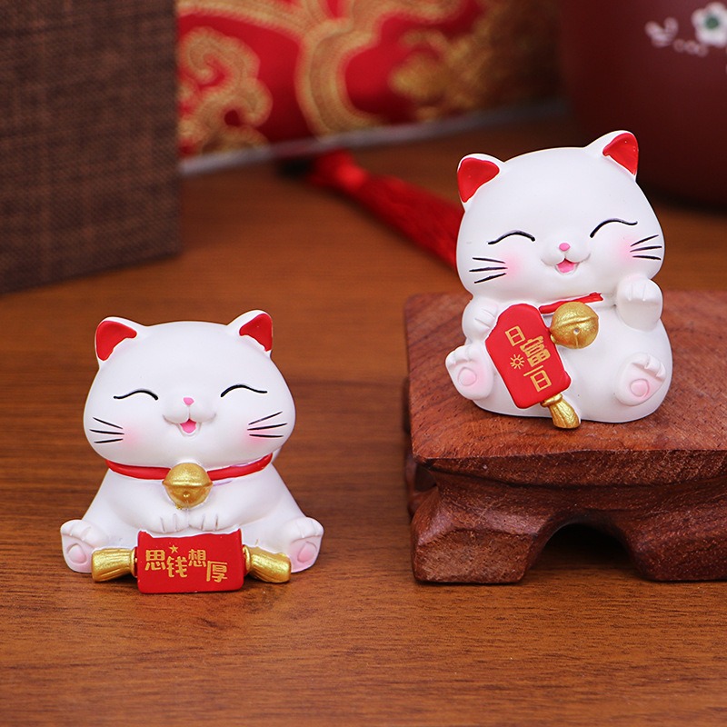 台灣現貨  可愛迷你招財貓擺件 禮品擺飾 送禮招財-細節圖11