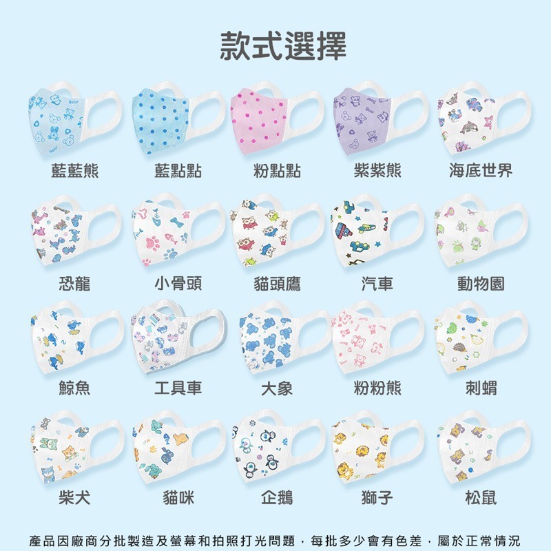 🔥 淨新3D寬耳 兒童口罩 超幼幼 幼幼  醫療口罩 兒童口罩  口罩 立體口罩  一次性  成人平面-細節圖3