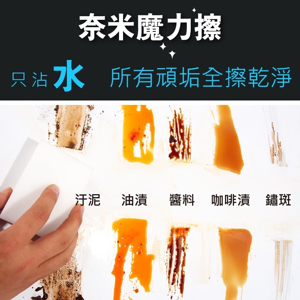神奇奈米魔力擦 清潔海綿 去污用品 廚房清潔 科技海綿 奈米海綿 魔力擦 海綿 萬能擦 海綿擦【CC0171】-細節圖3