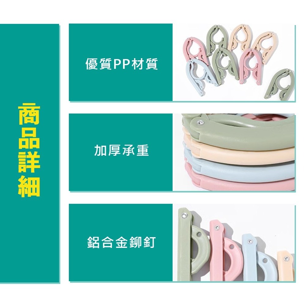 摺疊旅行衣架 衣架 便攜折疊衣架 旅行衣架 收納衣架 可折疊行李衣架 旅行收納 摺疊晾曬架 曬衣架【HW0023】-細節圖6