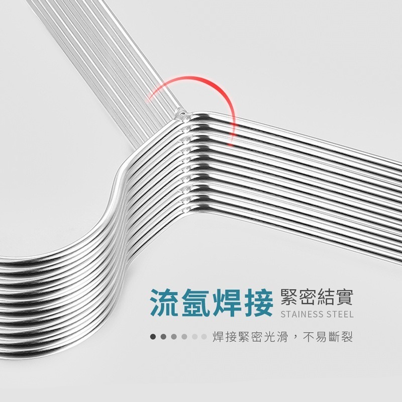 不鏽鋼衣架 不銹鋼衣架 大人衣架 兒童衣架 加粗衣架 曬衣架 掛衣架 家用衣架 衣架 好用曬衣架【JJ0119】-細節圖6