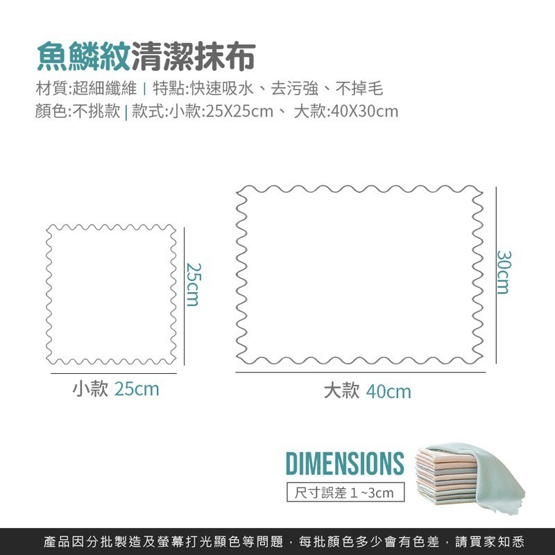 魚鱗紋抹布 玻璃抹布 不留水痕擦玻璃布 菱格水無痕抹布 無水痕鱗格布 不掉毛萬用抹布【JJ0170】-細節圖2