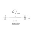 不鏽鋼細款褲架 防滑褲架 一字型褲架 防滑衣架 衣架 多功能褲架 裙褲架 褲夾 衣夾【JJ0520】-規格圖6