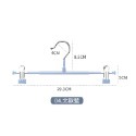 不鏽鋼細款褲架 防滑褲架 一字型褲架 防滑衣架 衣架 多功能褲架 裙褲架 褲夾 衣夾【JJ0520】-規格圖6