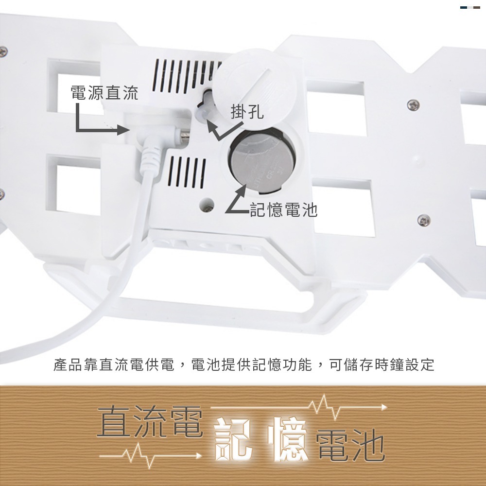 數字時鐘 3D數字時鐘 科技電子鐘 LED數字鐘 立體電子時鐘 時鐘 電子鬧鐘 掛鐘 電子鐘 數字時鐘【DZ0040】-細節圖3