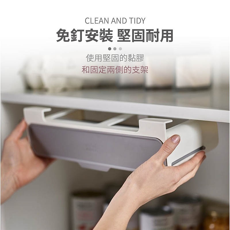 調味罐 小物收納抽屜 免打孔 無印風 懸掛式收納 收納架 廚房收納 調料瓶佐料盒 家用置物架【SN0266】-細節圖7