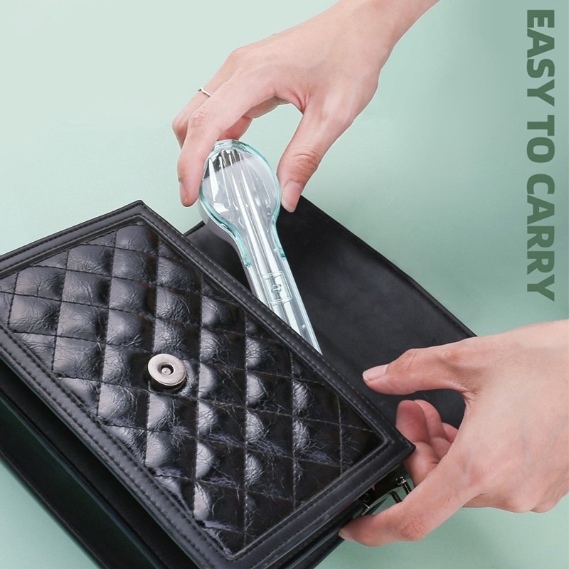 旅行餐具組 三件套 湯匙 筷子 叉子 學生環保餐具 不鏽鋼旅行餐具 隨身餐具 環保餐具【CC0296】-細節圖5