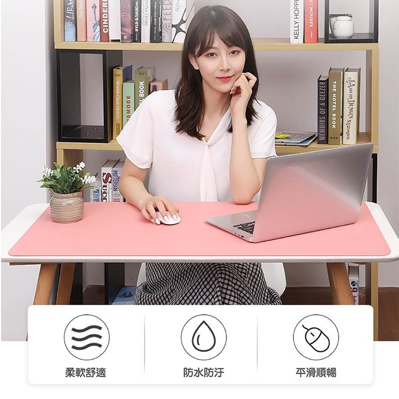 皮革滑鼠墊 滑鼠墊 防滑 電腦桌墊 辦公桌墊 餐墊 辦公桌墊防水桌墊 書桌墊 皮革桌墊【3C0060】-細節圖3