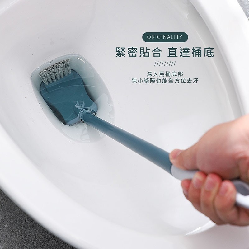 無死角馬桶刷 雙面刷頭馬桶刷 套組 浴廁刷 清潔刷 廁所刷 馬桶刷 馬桶清潔刷 長柄馬桶刷 清潔用品【WY0177】-細節圖3