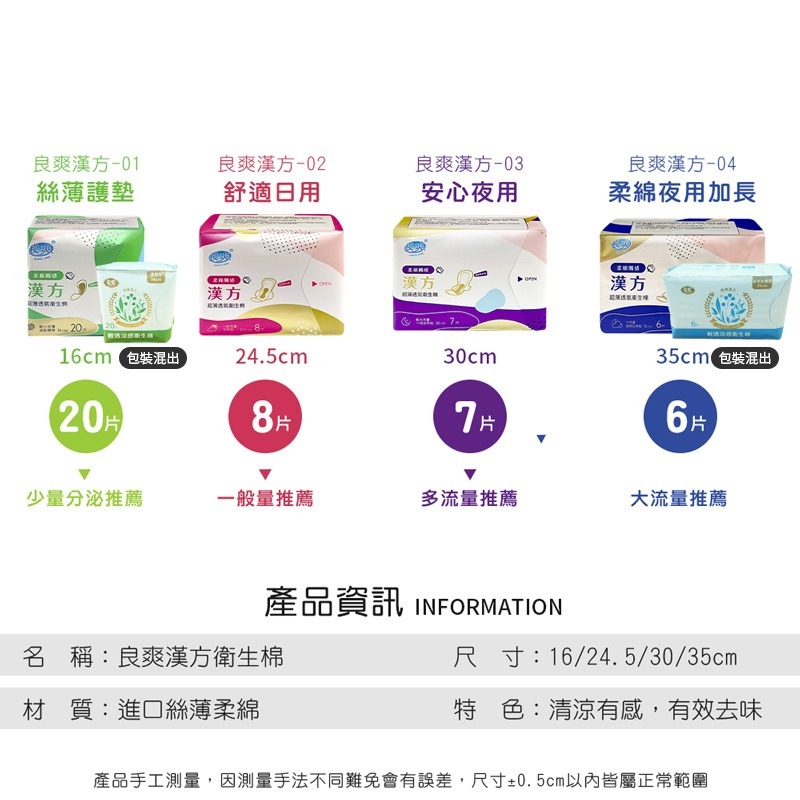 超透氣衛生棉 良爽官方授權衛生棉 網路爆紅衛生棉 護墊 日用衛生棉 夜用衛生棉 加長 衛生棉 漢方【WS0022】-細節圖9