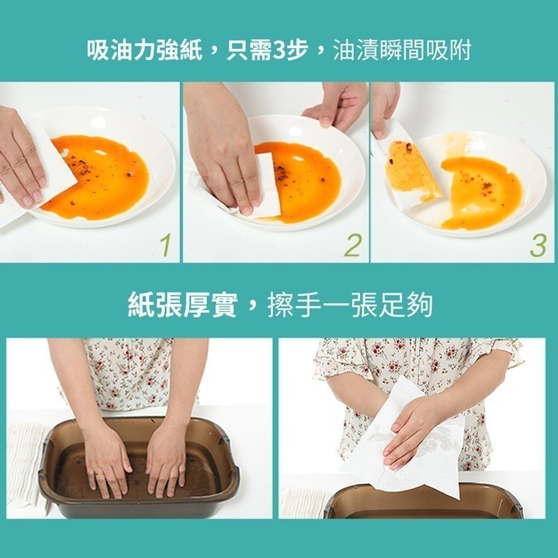 抽取式擦手紙 擦手巾 擦手紙 紙巾 廚房紙巾 吸油紙巾 衛生紙 抽取式廚房紙巾 去油污紙 吸油紙 清潔 【WS0052】-細節圖5