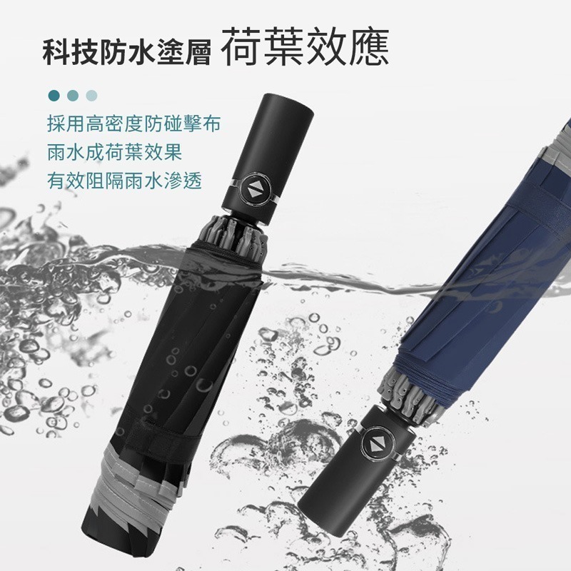 反光反向自動傘 十骨雨傘 自動傘  反向傘 自動傘 反光邊條 夜間安全傘 雨傘 防水雨傘 外出必備傘【HW0029】-細節圖8