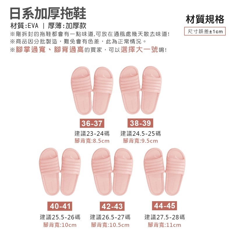日系加厚拖鞋 日系簡約拖鞋 防滑 無印風 室內居家用 室內拖鞋 室內用 加厚拖鞋 拖鞋 【JJ0405】-細節圖2