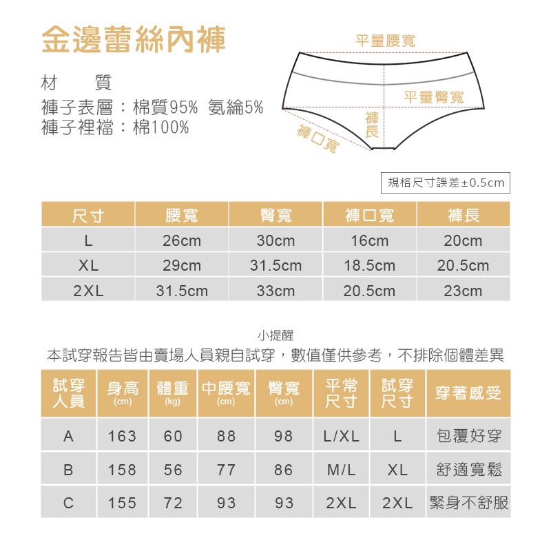 金邊蕾絲內褲 底褲 女生內褲 女性貼身內褲 透氣小褲 內褲 少女內褲 舒適小褲【FS0032】-細節圖2