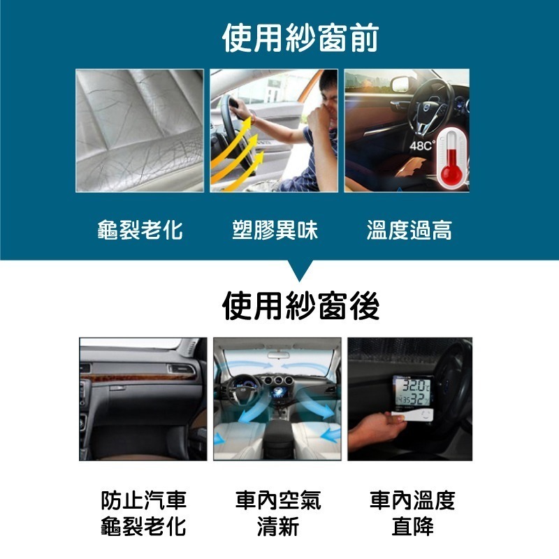 汽車紗窗 車用紗窗 車用隔熱 汽車遮陽網 汽車蚊帳 車窗蚊帳 車用防蚊 車窗遮陽簾 車窗 車窗紗網 車簾【CY0072】-細節圖2