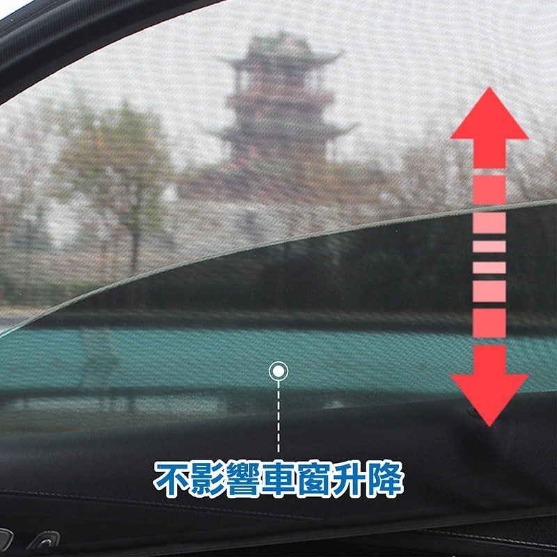 汽車紗窗 車用紗窗 車用隔熱 汽車遮陽網 汽車蚊帳 車窗蚊帳 車用防蚊 車窗遮陽簾 車窗 車窗紗網 車簾【CY0072】-細節圖4