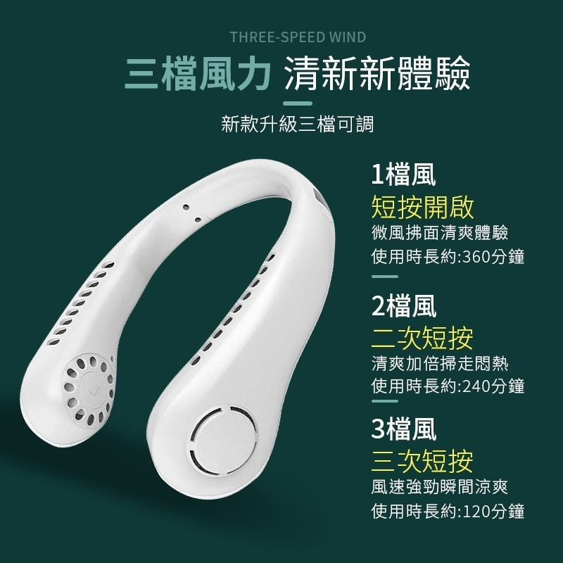 無葉掛脖風扇 USB風扇 降溫神器 無叶風扇 懶人風扇 掛脖小風扇 脖掛風扇 運動風扇 外出必備【DZ0136】-細節圖3