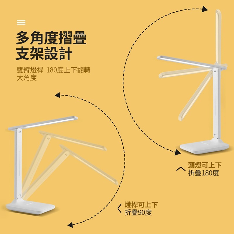 多功能摺疊檯燈 多功能 護眼檯燈 書桌燈 檯燈 桌燈 摺疊檯燈 LED檯燈 小檯燈 摺疊燈【DZ0144】-細節圖8