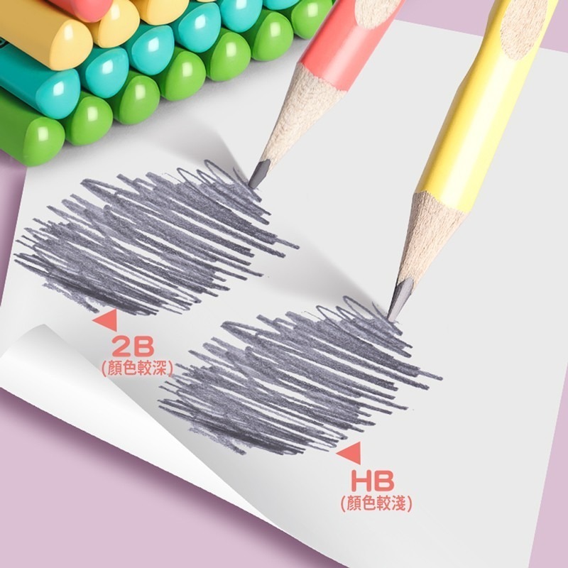 洞洞鉛筆 洞洞筆 三角鉛筆 三角筆 三角洞洞筆 HB 2B 文具 學握筆 鉛筆 學生鉛筆【WJ0125】-細節圖5
