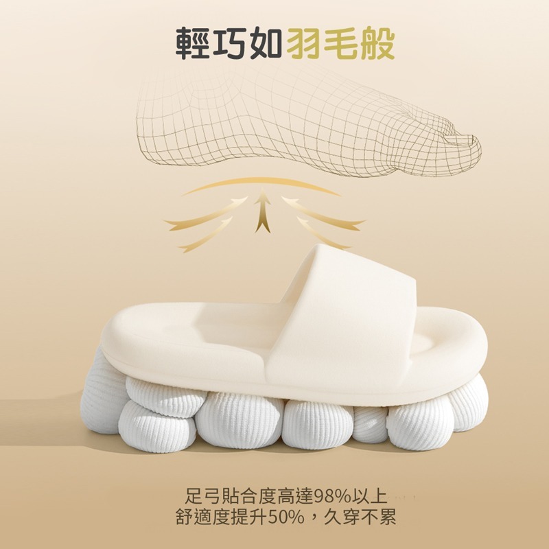 麻糬拖鞋 厚底拖鞋 室內拖鞋 厚底防水 踩屎感拖鞋 EVA 輕量 防水防滑 居家拖鞋【JJ0502】-細節圖6