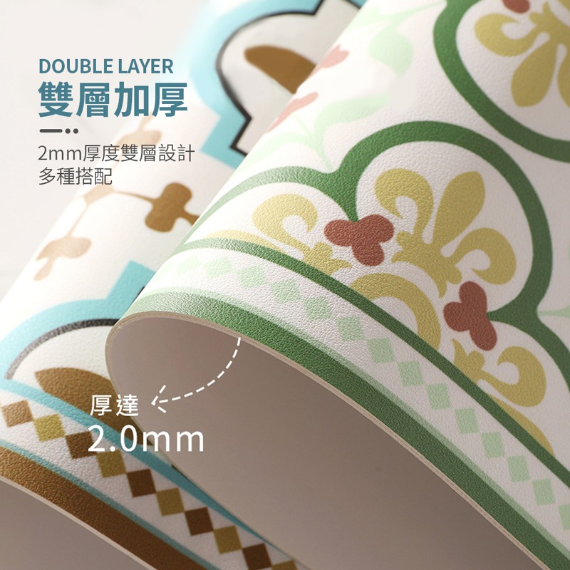 皮革餐墊 北歐風 皮革質感 防油餐墊 隔熱餐墊 止滑墊 桌墊 餐墊【CC0325】-細節圖3