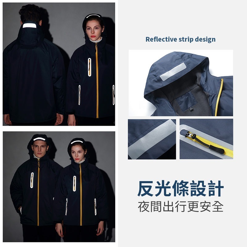 防風保暖風衣外套 防風外套 風衣外套 內裡毛絨 連帽外套 登山外套 騎車外套【FS0061】-細節圖7