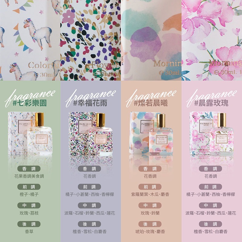 花之物語香水 花之物語 30ml 香水 持久香調 淡香網紅少女 果香 女孩用 清新 香水 花香【MZ0135】-細節圖2