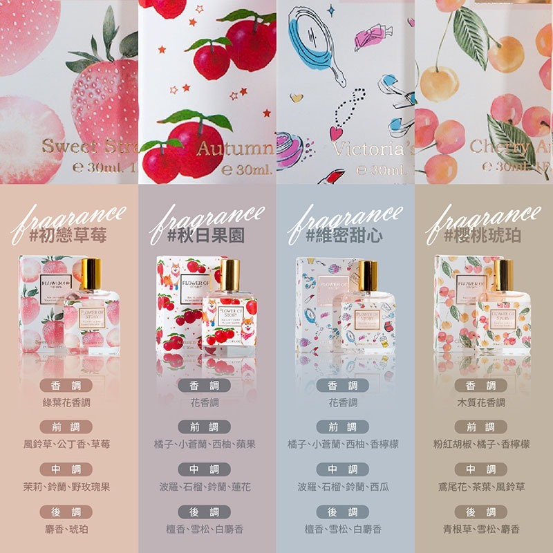 花之物語香水 花之物語 30ml 香水 持久香調 淡香網紅少女 果香 女孩用 清新 香水 花香【MZ0135】-細節圖4