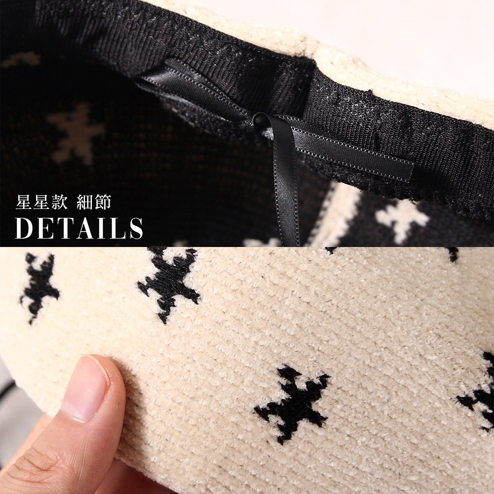 韓款 質感貝雷帽 針織帽 針織貝雷帽 星星貝雷帽 貝蕾帽 畫家帽 南瓜帽 復古帽 毛呢針織 帽子 帽【PJ0037】-細節圖8