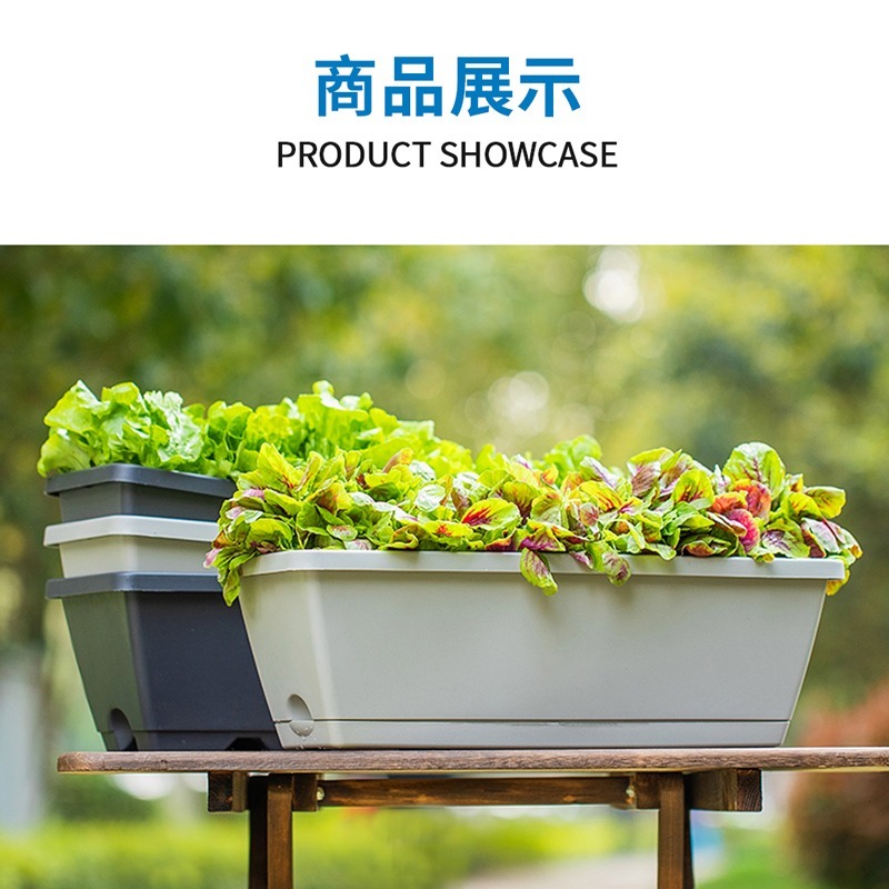 長型花盆 種菜盆 長花盆 長方形花盆 控根盆 花槽 花盆 種菜花盆【HW0063】-細節圖6