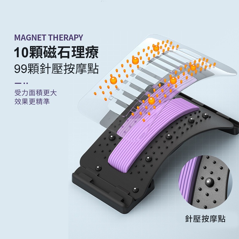 背部伸展器 背部伸展器 頸椎牽引器 拉筋板 駝背 腰痠 脊椎器 腰椎 按摩器 拉背器 伸展器【YD0044】-細節圖3