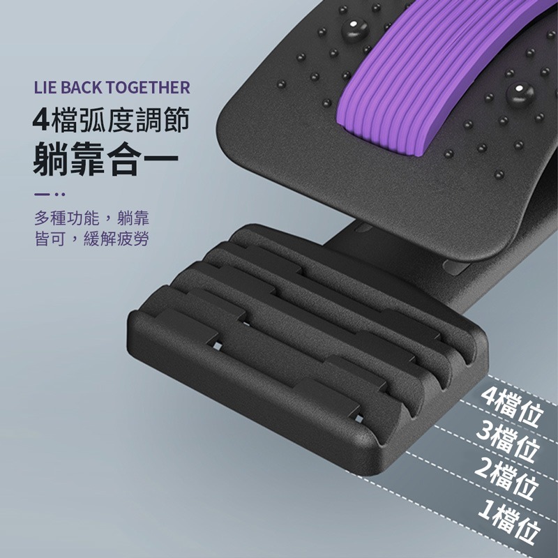 背部伸展器 背部伸展器 頸椎牽引器 拉筋板 駝背 腰痠 脊椎器 腰椎 按摩器 拉背器 伸展器【YD0044】-細節圖4