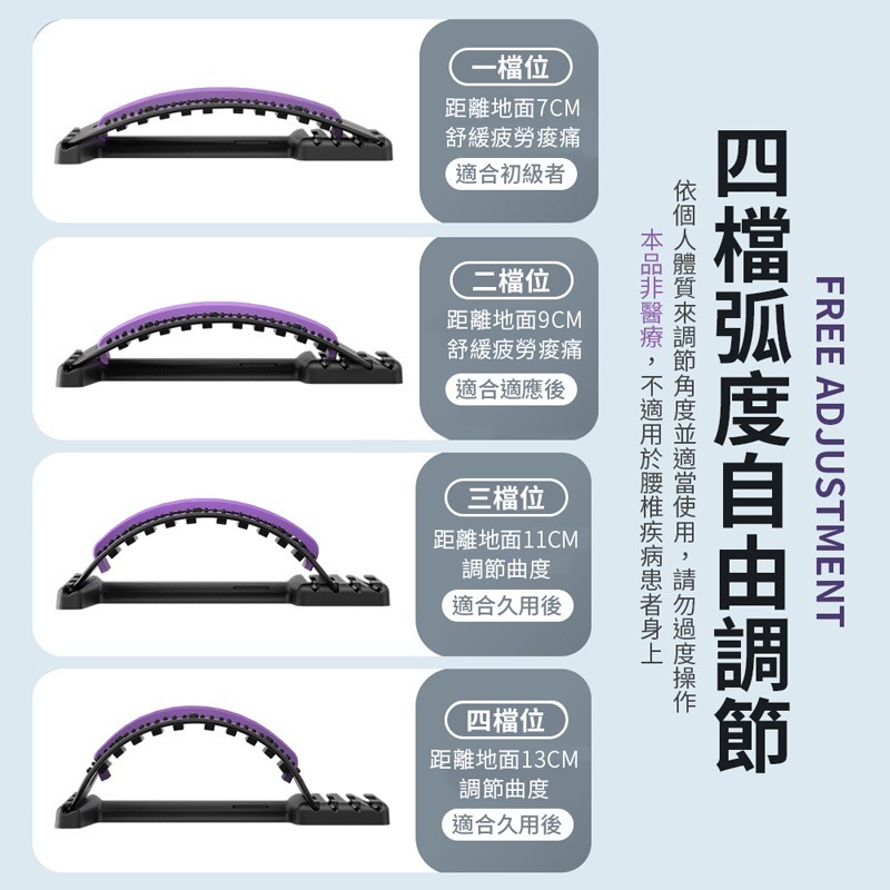 背部伸展器 背部伸展器 頸椎牽引器 拉筋板 駝背 腰痠 脊椎器 腰椎 按摩器 拉背器 伸展器【YD0044】-細節圖5
