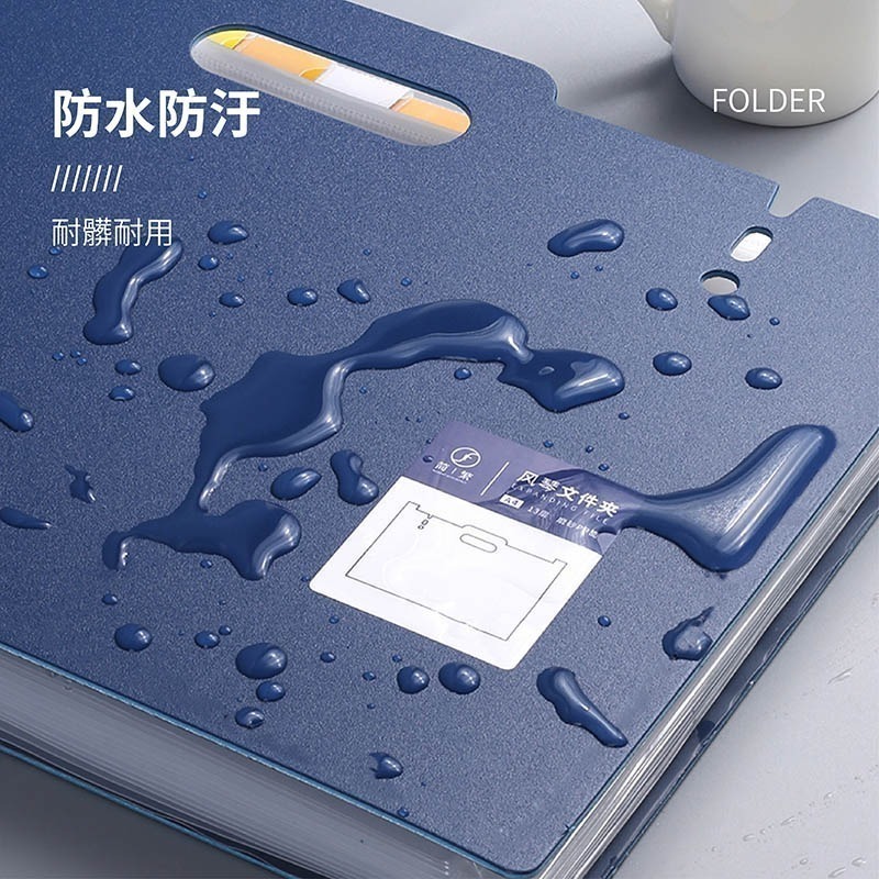 站立式風琴夾 手提風琴夾 立式文件夾 文件收納 伸縮文件夾 資料夾 A4 風琴夾 帳單收納 檔案收納【WJ0130】-細節圖5