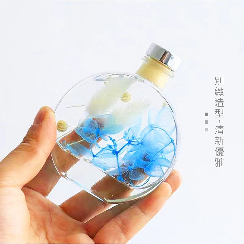 永生花浮游花瓶 花瓶 浮游花玻璃罐 擴香瓶 擴香罐 透明花瓶 透瓶花瓶 玻璃花瓶 浮游花瓶 永生花瓶【JJ0656】-細節圖2