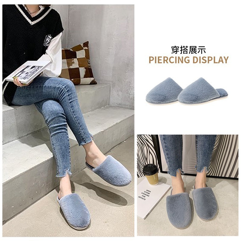 不露趾毛絨拖鞋 室內拖鞋 柔軟拖鞋 毛茸茸拖鞋 不露趾拖鞋 毛毛拖鞋 保暖拖 室內拖 拖鞋 居家拖鞋【JJ0536】-細節圖3